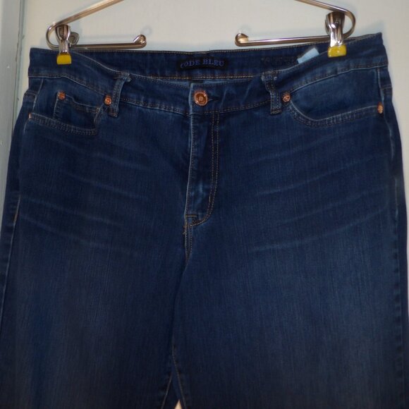 Code Bleu Mid Rise Boot Cut Jeans Sz 16 - Picture 2 of 6